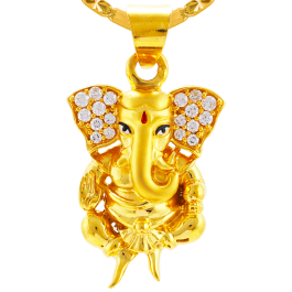 22 KT Ganesha Gold Pendant GPN1584