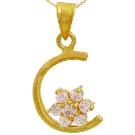 Extraordinary Floral Gold Pendant