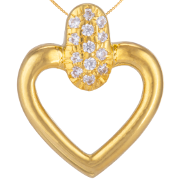  Special Valentine Heart Gold Pendant