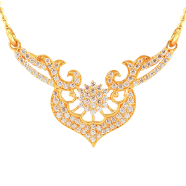 Fascinate Double Hook Type Gold Pendant