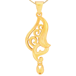 Amazing Twirl Gold Pendant