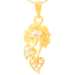  Blooming Floral and Leaf Pattern Gold Pendants