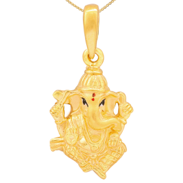 Glorious Ganesha Gold Pendant