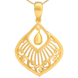 Mesmerizing Curl Ogee Gold Pendant