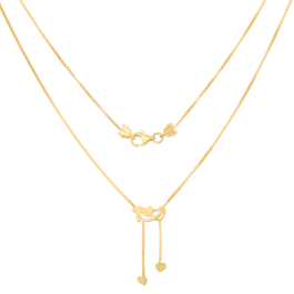  Ravishing Loveable Triple Heart Gold Necklaces