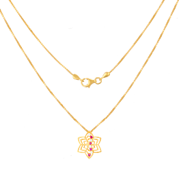 Quirky Floral Gold Necklaces
