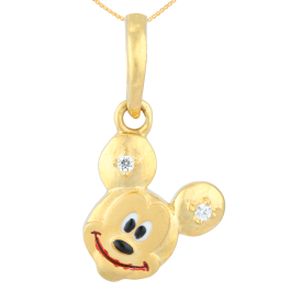 Dainty Cute Mickey Mouse Gold Pendants