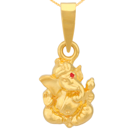 Blissful Lord Ganesha Gold Pendants