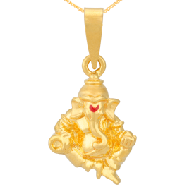 Heavenly Joyful Lord Ganesha Gold Pendants