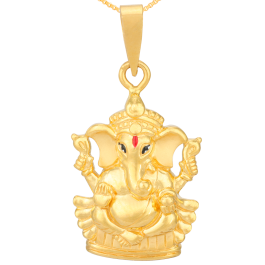 Beatific Lord Ganesha Gold Pendants
