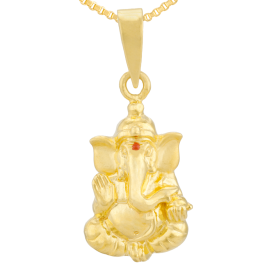 Charming Friendly God Ganesha Gold Pendants