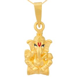 Joyous Lord Ganesha Gold Pendants