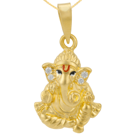 Glitzy Timeless Lord Ganesha Gold Pendants
