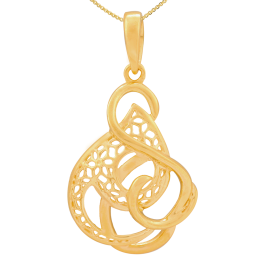 Stylish Loop Gold Pendants