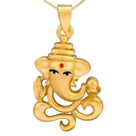 Pleasant Lord Bal Ganesha Gold Pendants