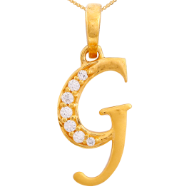 Attractive Alphabet G Design Gold Pendants