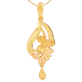 Beautiful Dancing Drops with Floral Gold Pendants