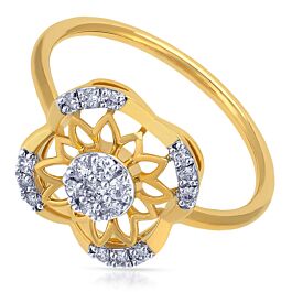 Twinkling Sunflower Diamond Ring - Tubella Collection