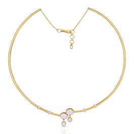 Shimmering Pear Drop Diamond Necklace - Tubella Collection