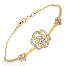 Opulent Blooming Diamond Cuff Bracelet - Tubella Collection