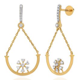 Captivating Floral Diamond Earrings - Tubella Collection