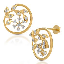 Elegant Floral Diamond Earrings