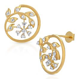 Elegant Floral Diamond Earrings - Tubella Collection