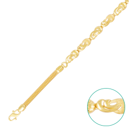 Twisty Wave Gold Bracelet