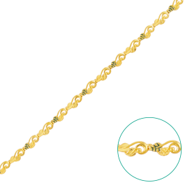 Glossy Magical Leaf Gold Bracelet