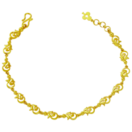 Divine Floral Link Gold Bracelets | 20A918080