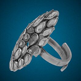 Amazing Kaunda Stone Adjustable Silver Ring