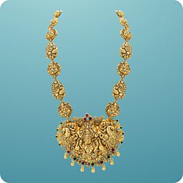 Antique Nagas Goddess Lakshmi Silver Necklace
