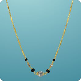 Appealing Beaded Silver Mangalsutra