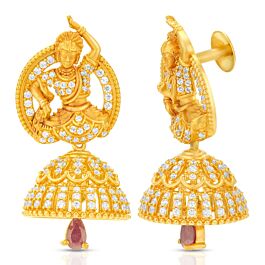 Elegant Dancing Doll Gold Earrings