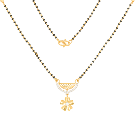 Splendid Floral Multi Stone Gold Necklaces