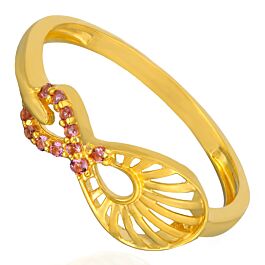 Gleaming Infinity Gold Rings