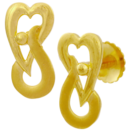  Elegant Cute Heartin Gold Earrings