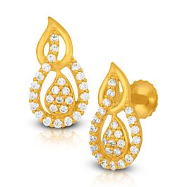 Sparkle Multi Stone Gold Earrings