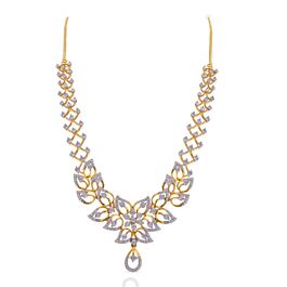Grandeur Floral Diamond Necklace