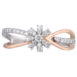 Sparkling Beauty Floral Diamond Ring