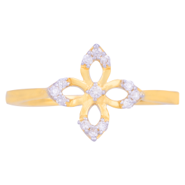 Whimsy Four Petal Diamond Rings