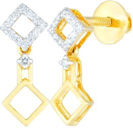 Pristine Geometrical Diamond Earrings