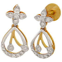 Flamboyant Mini Rose Diamond Earrings