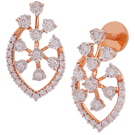 Lovely Snowflakes Diamond Earrings