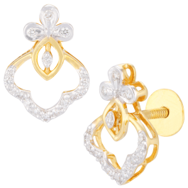 Pretty Cool Floral Diamond Earrings