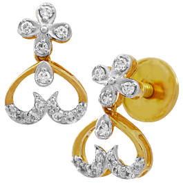 Beautiful Heart Diamond Earrings
