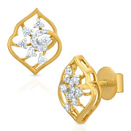 Shimmering Infinity Arch Diamond Earrings