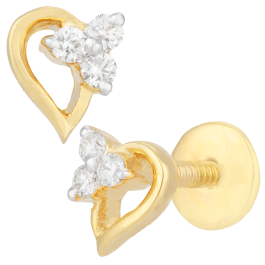 Fantastic Semi Floral Diamond Earrings