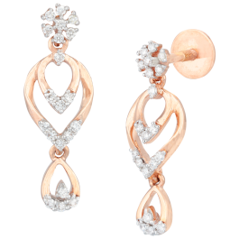 Amazing Stylish Floral Diamond Earrings