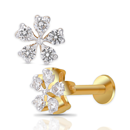 Pristine Floral Diamond Earrings
